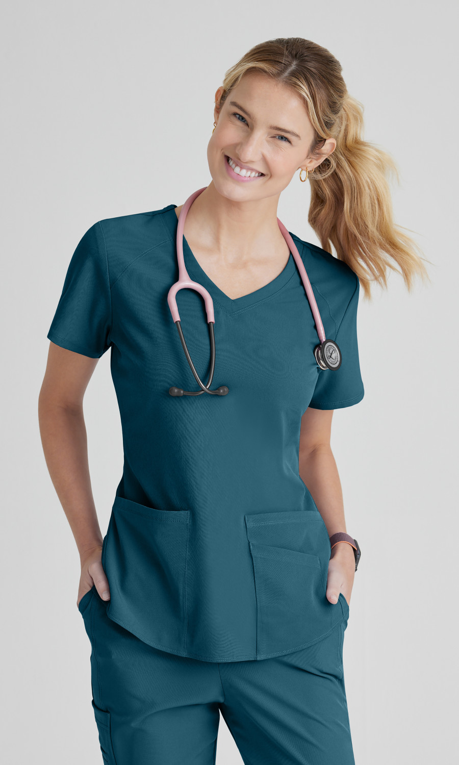 Skechersâ„¢ by Barco Women's 3-Pocket Classic Fit V-Neck Scrub Top Skechersâ„¢ by Barco Women's 3 Pocket Modern Fit V-Neck Scrub Top