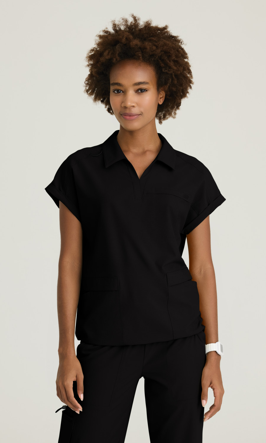 Skechersâ„¢ by Barco Ripstop Women's 3 Pocket Shirt Collar Dolman Sleeve Top