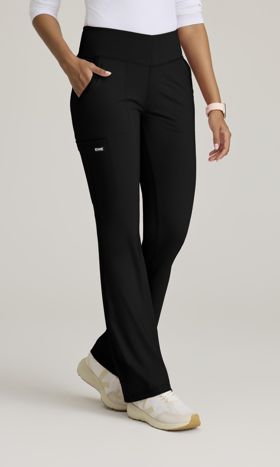 Grey's Anatomyâ„¢ by Barco Knit Stretch Grey's Anatomy Knit Stretch Women's Swift Knit 5-Pocket V-Waistband Pant