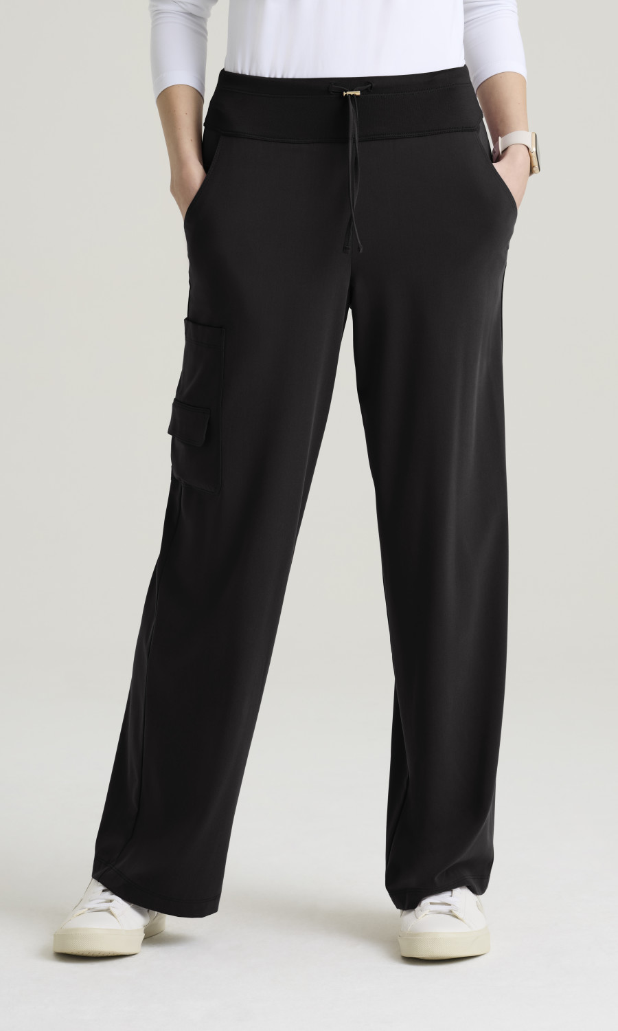 Grey's Anatomy Cultivate Grey's Anatomyâ„¢ by Barco Cultivate Women's 6-Pocket Jersey Knit Waistband Wide Leg Pant Grey's Anatomyâ„¢ by Barco Cultivate Women's 6 Pocket Jersey Knit Waistband Wide Leg Pant