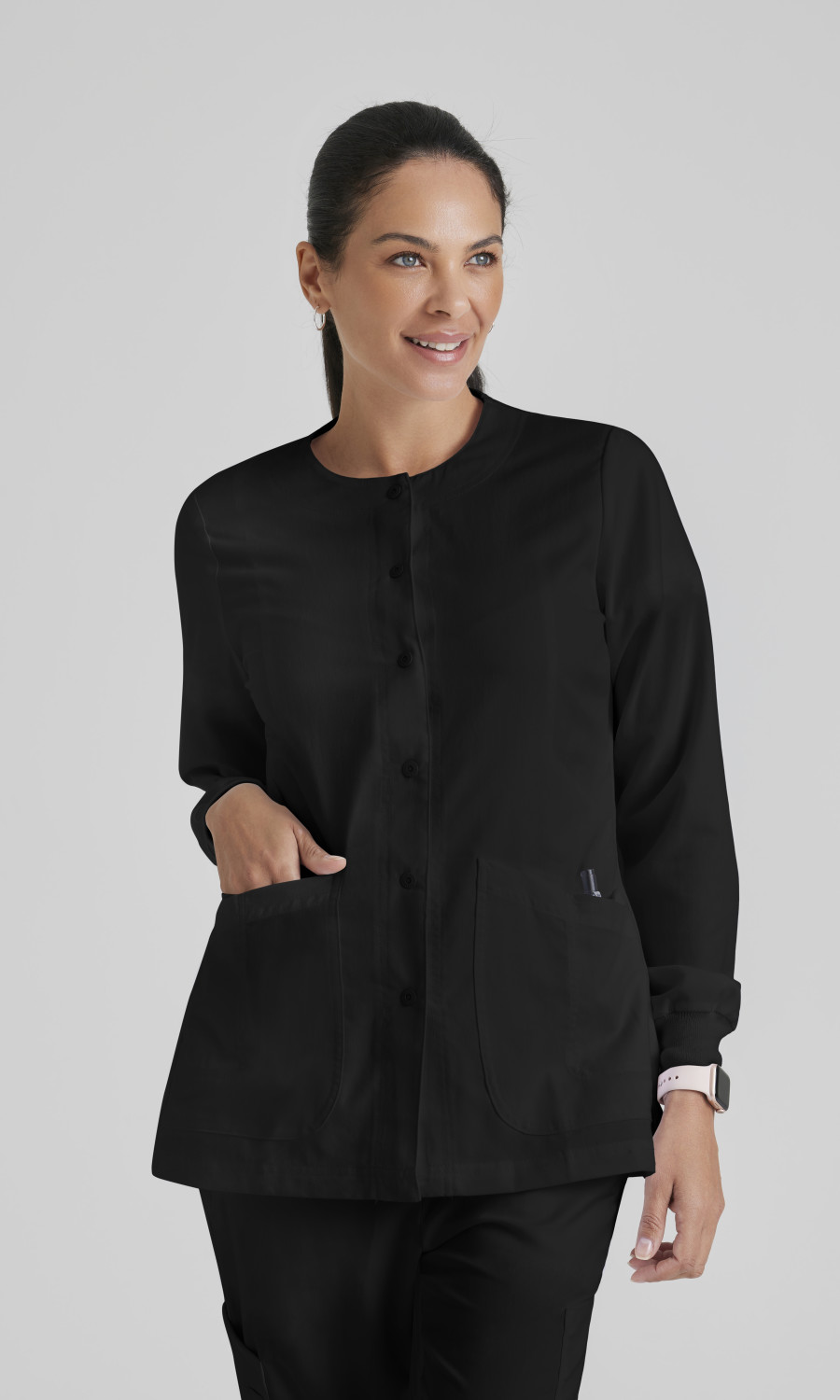 Greys Anatomy Classic Grey's Anatomy Classic Jamie Warm Up -2 Pocket Warm Up Jacket
