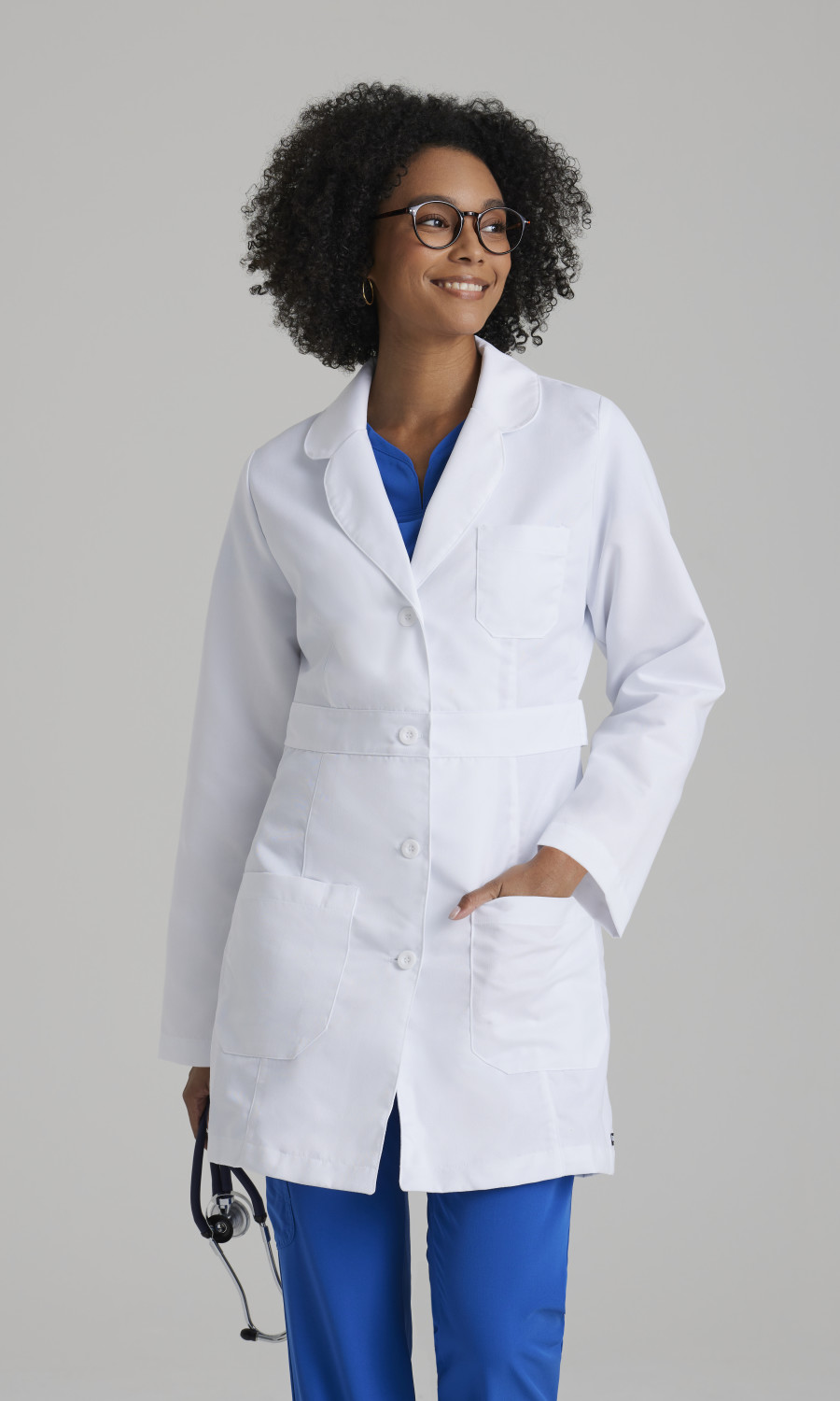 Greys Anatomy Classic Grey's Anatomy Classic Lily Lab Coat -3 Pocket Women's Lab Coat