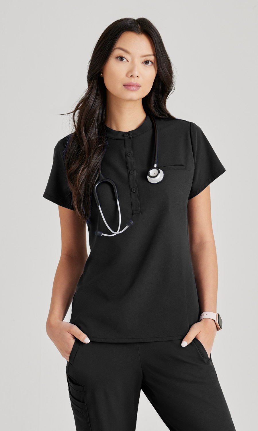 Barco Unify Women's 1 Pocket Collar Tuck In Top