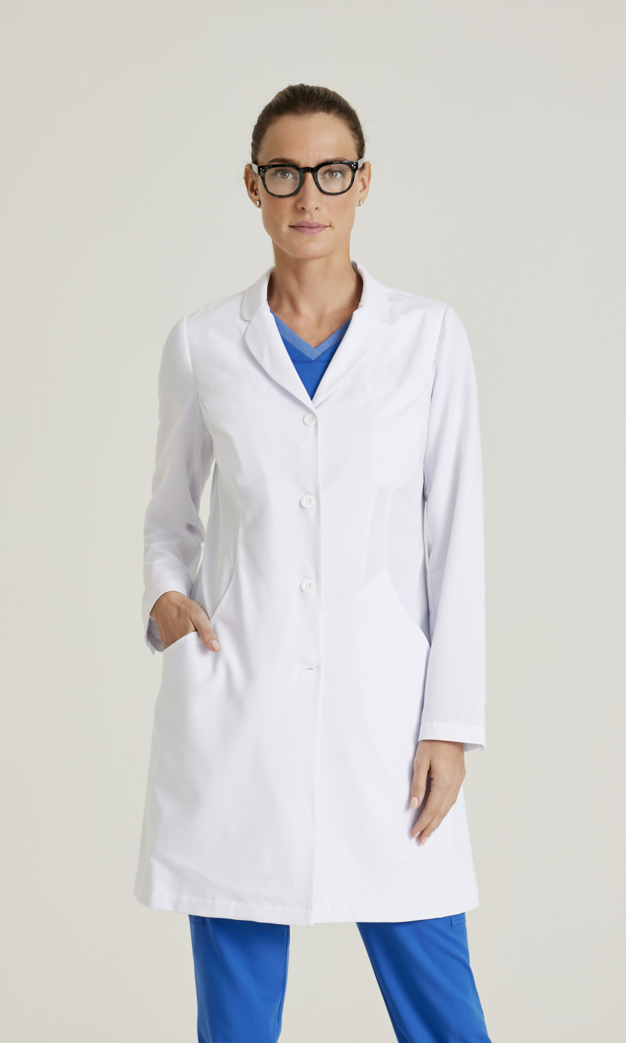 Greys Anatomy Signature Grey's Anatomy Signature Women's 5-Pocket 35" 4 Button Lab Coat Grey's Anatomy Signature Women's 5 Pocket 35" 4 Button Lab Coat