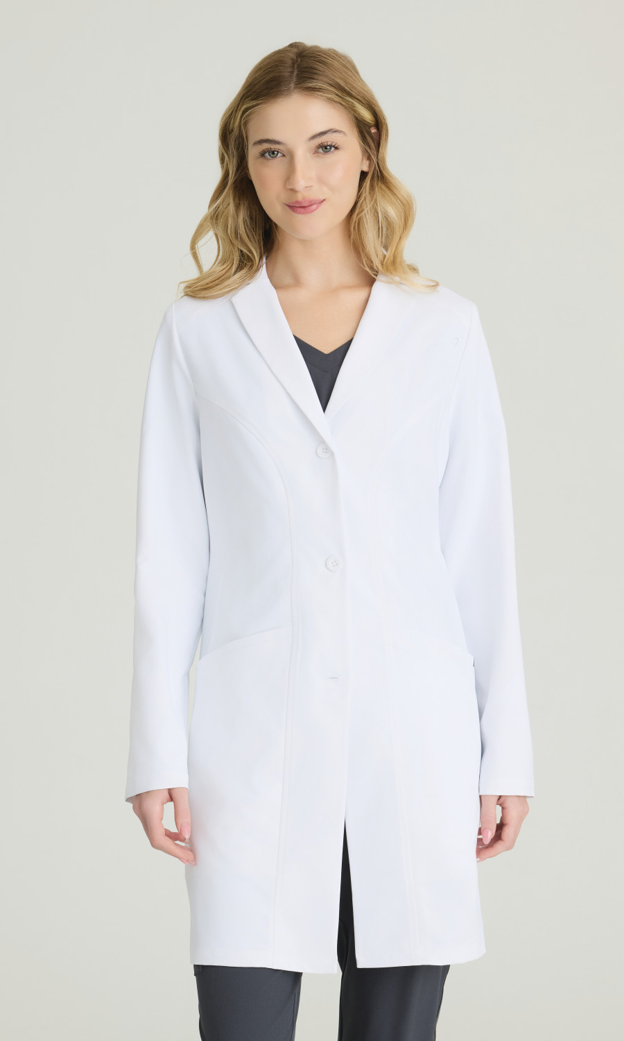 Skechers by Barco Women's 3-Pocket 36" 4-Button Lab Coat Skechers by Barco Women's 3 Pocket 36" 4-Button Lab Coat
