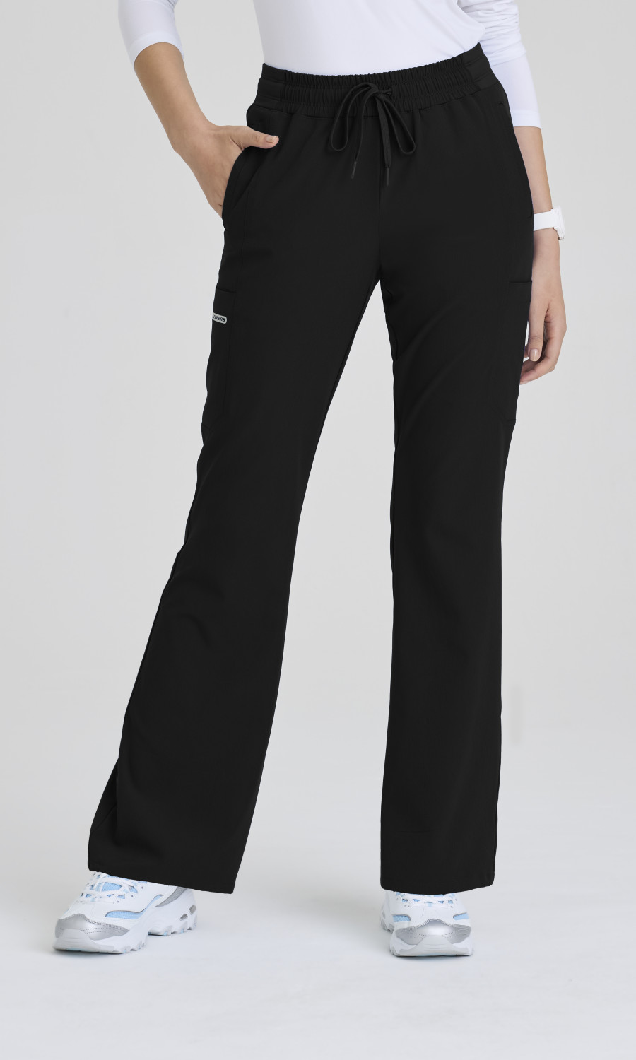 Skechers Vitality Skechersâ„¢ by Barco Vitality Women's 5 Pocket Jersey Knit Waistband Fit & Flare Pant SKP742