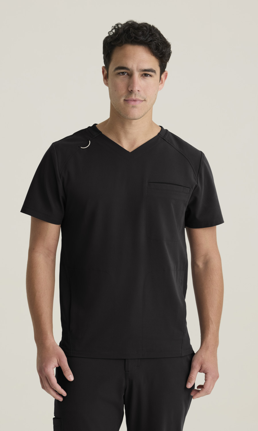 Grey's Anatomy Cultivate Grey's Anatomyâ„¢ by Barco Cultivate Men's 3-Pocket Rib Knit V-Neck Top